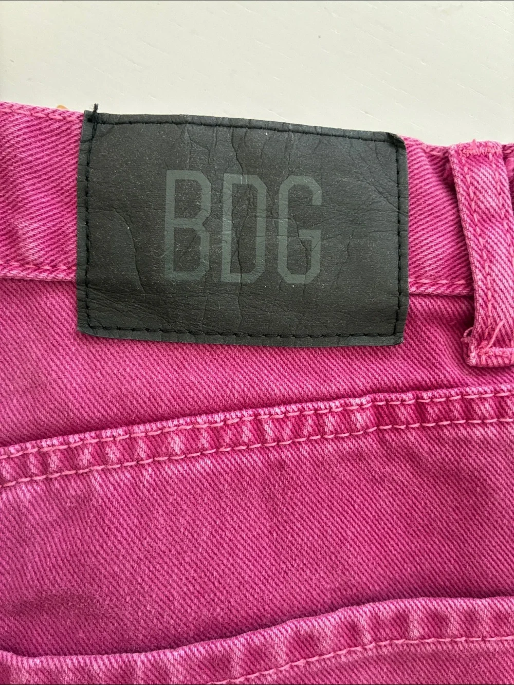 BDG Wide Leg Jeans in Vibrant Magenta